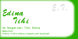 edina tihi business card